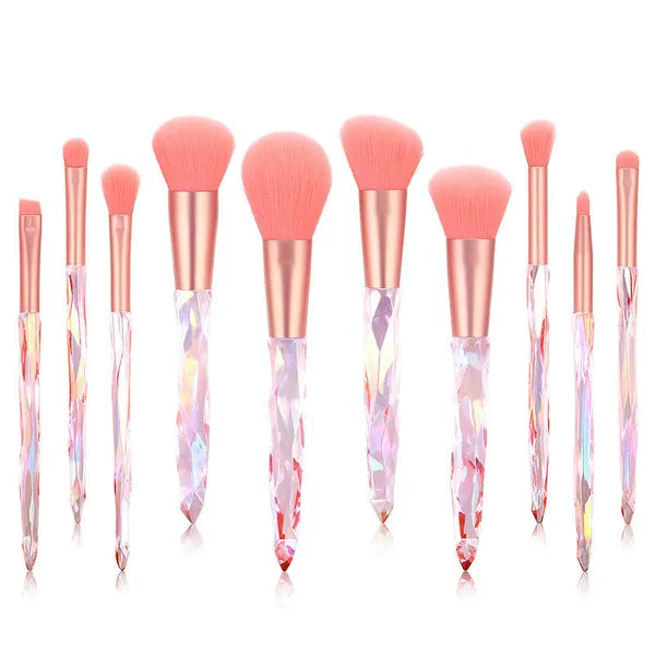 Geometric Ombre Makeup Brush-10 piece set,Makeup Brush Set,The Gift Dimension