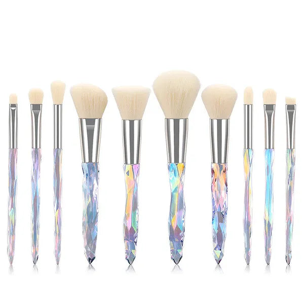 Geometric Ombre Makeup Brush-10 piece set,Makeup Brush Set,The Gift Dimension