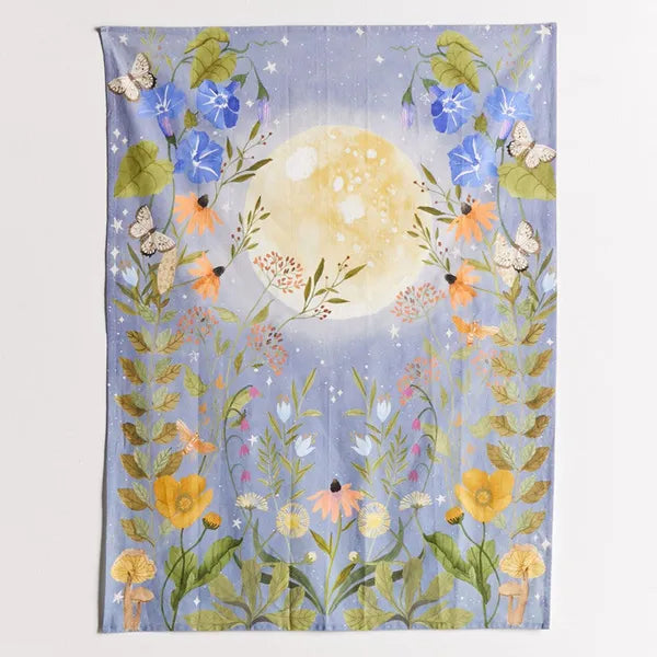 Psychedelic decorative flower wall with stars and moonlight,0,The Gift Dimension