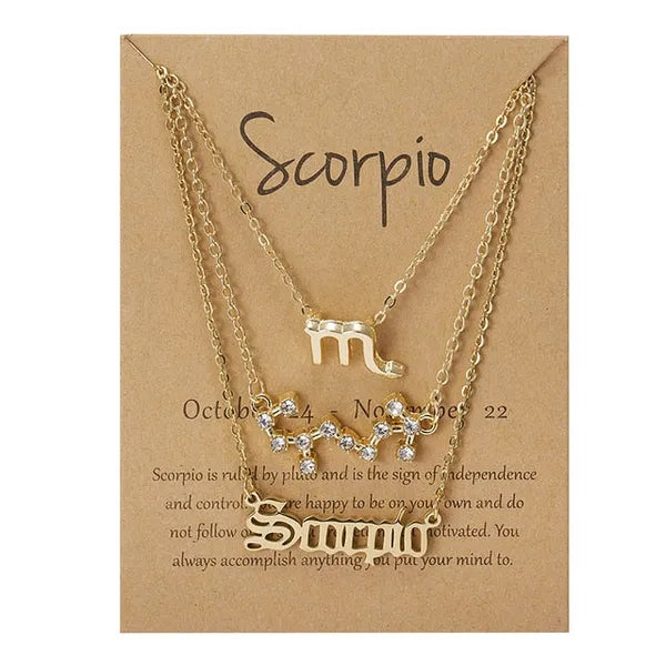Zodiac Sign Necklace,Necklace,The Gift Dimension