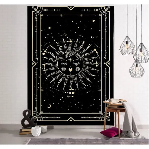 Wiccan Runic Wall Tapestry/Mystical Wall Decor,Wall Tapestry,The Gift Dimension