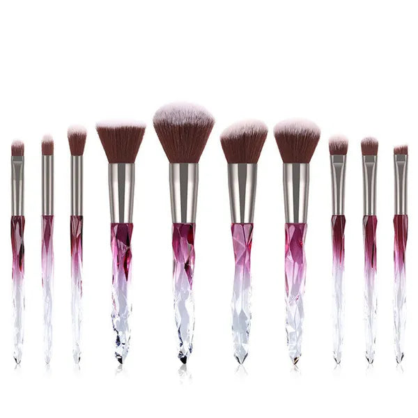 Geometric Ombre Makeup Brush-10 piece set,Makeup Brush Set,The Gift Dimension