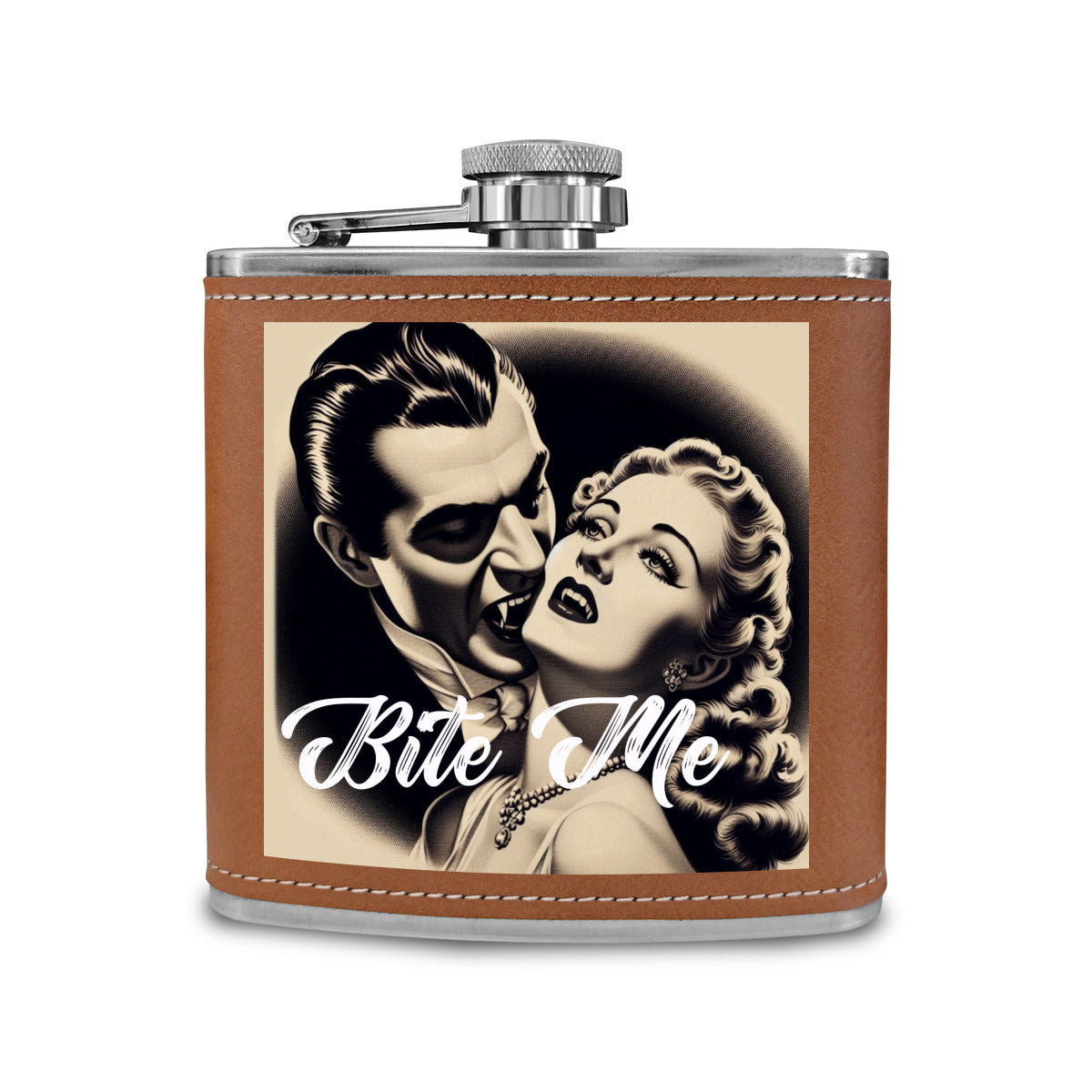 1940 Style Vampire "Bite Me" Flask. - The Gift Dimension
