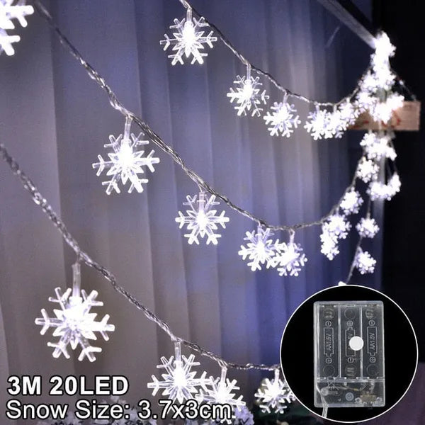 Snowflakes LED Christmas Lights,,The Gift Dimension