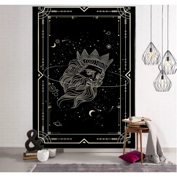 Wiccan Runic Wall Tapestry/Mystical Wall Decor,Wall Tapestry,The Gift Dimension
