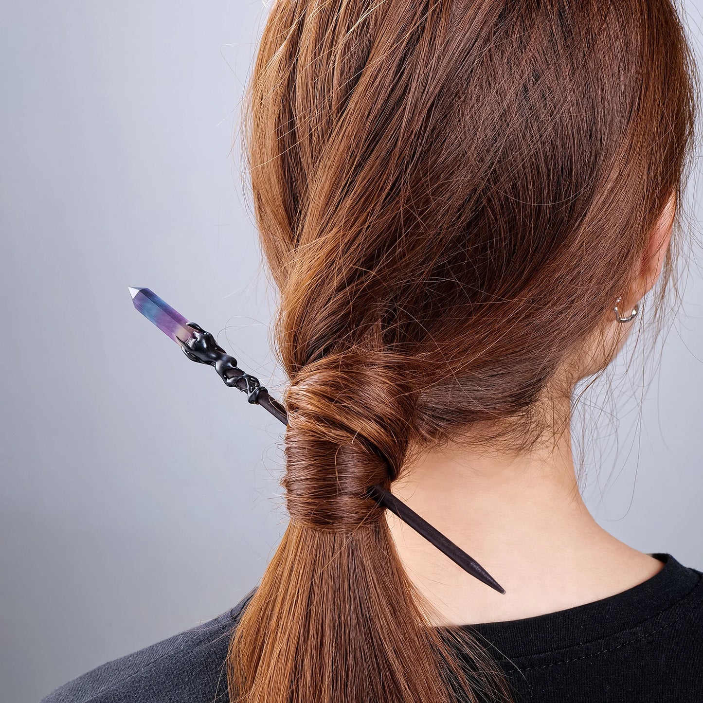 Mystical Crystal Hair Pins - Gothic Witch Accessories-Natural Crystal