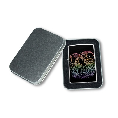 Enchanted Lighter Case: Shown within display case.