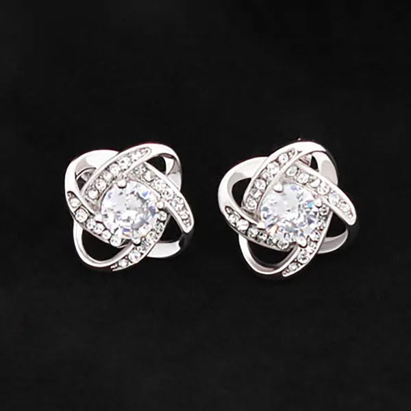 Love Knot Stud Earrings,Jewelry,The Gift Dimension
