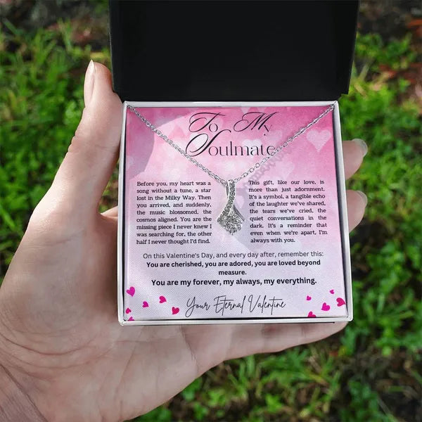 For my Soulmate, Valentine's Alluring Beauty Tear Drop Necklace Available in 14K white gold, 18k yellow gold finishes. Style 6,Necklaces,The Gift Dimension