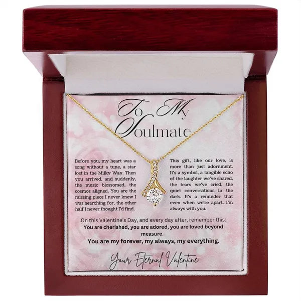 For my Soulmate, Valentine's Alluring Beauty Tear Drop Necklace Available in 14K white gold, 18k yellow gold finishes. Style 2,Necklaces,The Gift Dimension