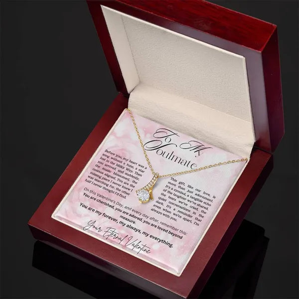 For my Soulmate, Valentine's Alluring Beauty Tear Drop Necklace Available in 14K white gold, 18k yellow gold finishes. Style 2,Necklaces,The Gift Dimension