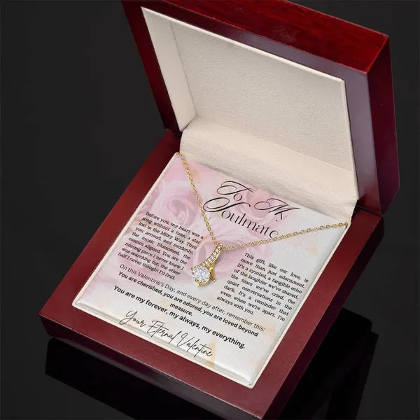For my Soulmate, Valentine's Alluring Beauty Tear Drop Necklace Available in 14K white gold, 18k yellow gold finishes. Style 5,Necklaces,The Gift Dimension