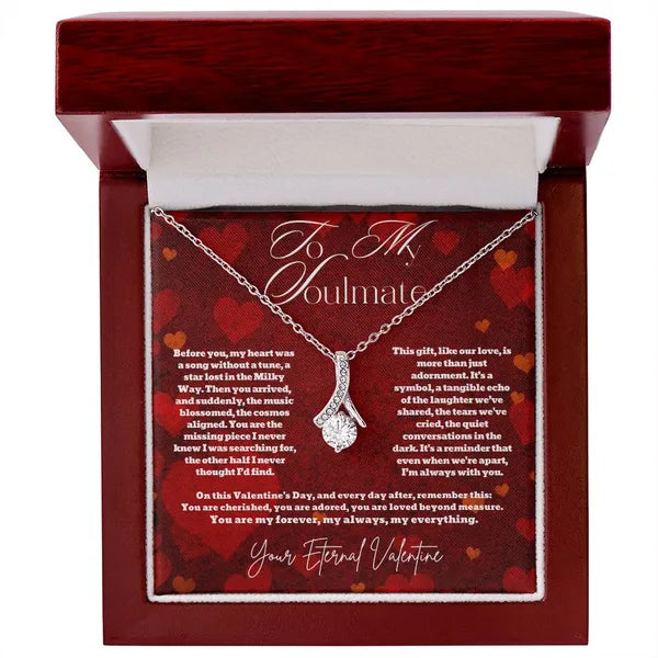 For my Soulmate, Valentine's Alluring Beauty Tear Drop Necklace Available in 14K white gold, 18k yellow gold finishes. Style 7,Necklaces,The Gift Dimension