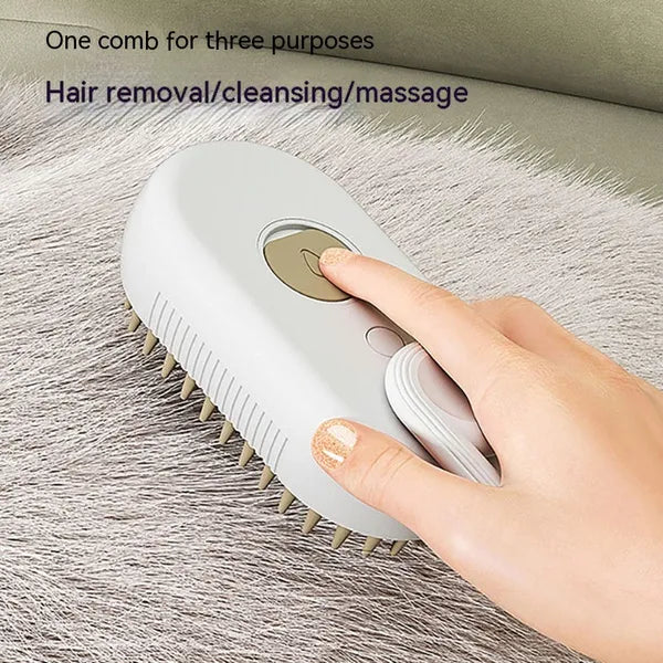Cat/Dog Steam Brush 3 In 1 Electric Pet Hair Brushes- For Massage, Grooming, Comb, Hair Removal,Pet Grooming Brush,The Gift Dimension