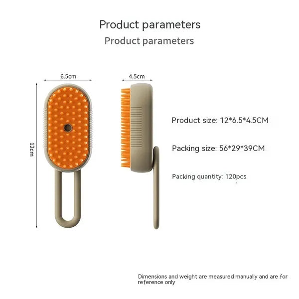 Cat/Dog Steam Brush 3 In 1 Electric Pet Hair Brushes- For Massage, Grooming, Comb, Hair Removal,Pet Grooming Brush,The Gift Dimension