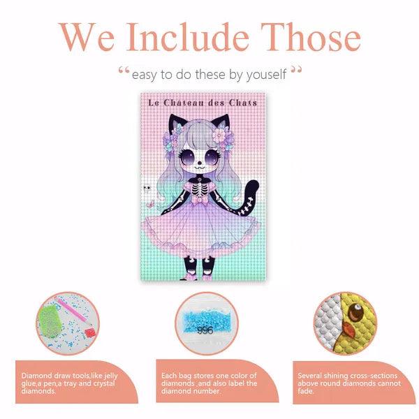 Le Chateau de Chats,Diamond Painting,The Gift Dimension