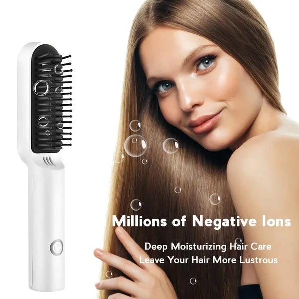 Wireless Heating Hair Styling Comb,,The Gift Dimension