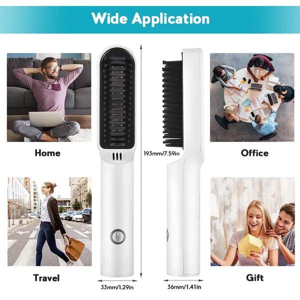 Wireless Heating Hair Styling Comb,,The Gift Dimension