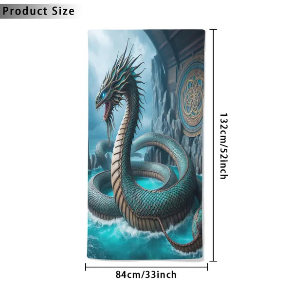 Dargon Mythical Sea Monster Towel,Beach Towel,The Gift Dimension