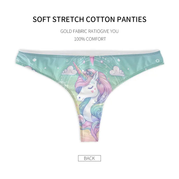 Pastel Unicorn Undies - Get Cute & Colorful Ladies,Cute Underwear,The Gift Dimension