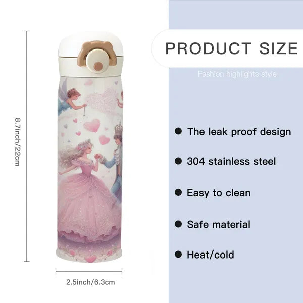 ๐"Fairy Tale Romance"๐ธ๐ผ๐คด๐ผ Heavy Duty Stainless Steel Insulated Tumbler-Up to 12hrs hot/20hrs cold. Great Gift for Valentine's Day!๐,,The Gift Dimension