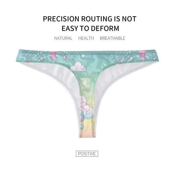 Pastel Unicorn Undies - Get Cute & Colorful Ladies,Cute Underwear,The Gift Dimension