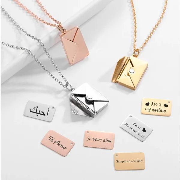 Envelope Necklace,Necklace,The Gift Dimension