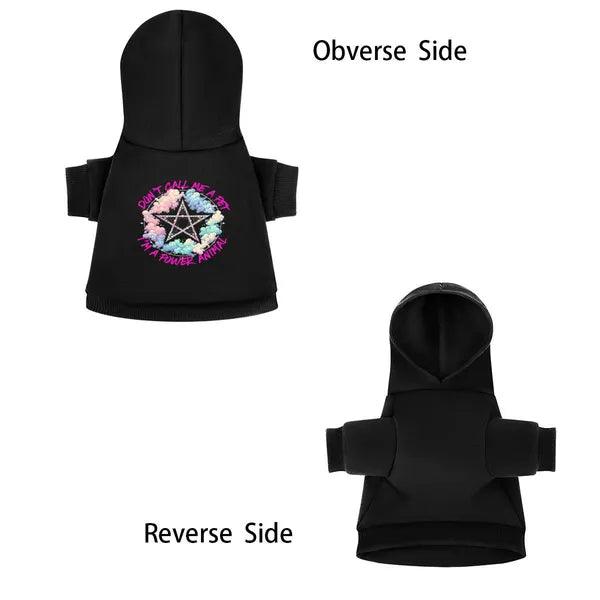 Cotton Pet Hoodie with "Don't Call Me a Pet, I'm a Power Animal!",The Gift Dimension