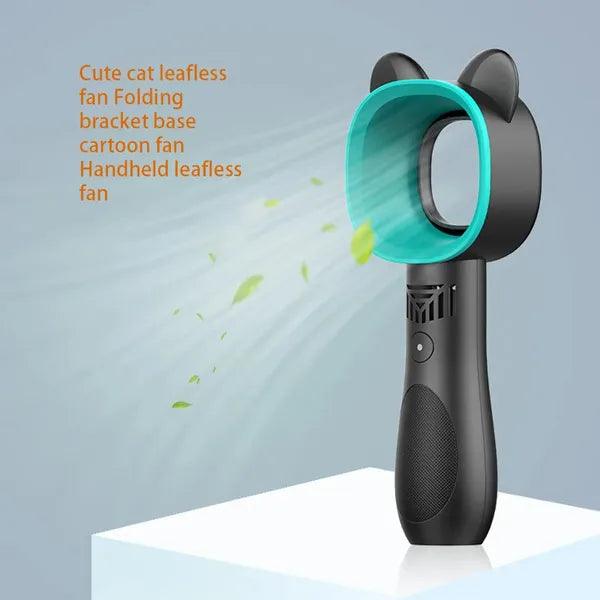 Cat Outdoor Usb Rechargeable Bladeless Fan,Misting Fan,The Gift Dimension