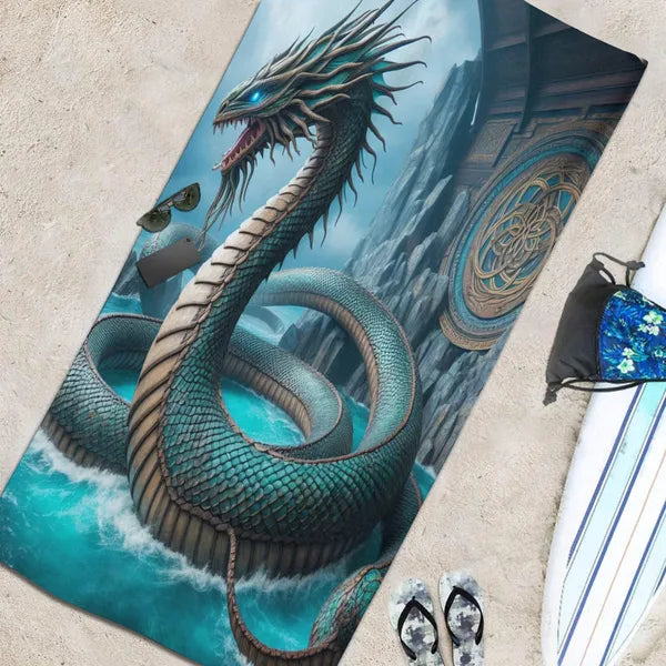 Dargon Mythical Sea Monster Towel,Beach Towel,The Gift Dimension