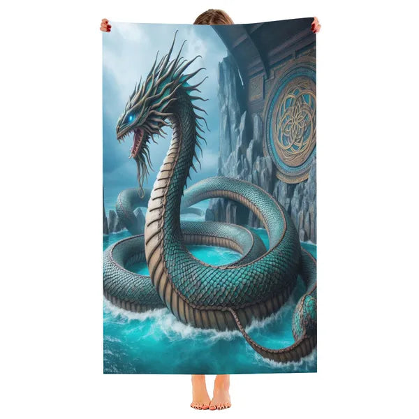 Dargon Mythical Sea Monster Towel,Beach Towel,The Gift Dimension