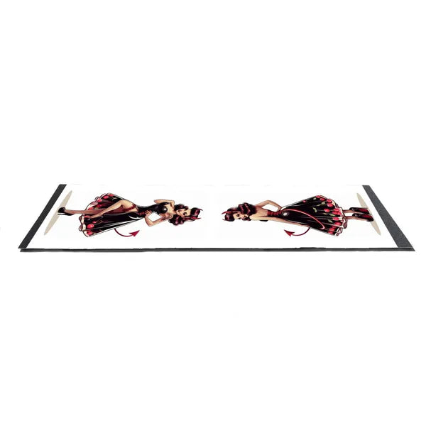 Rockabilly Temptress Skateboard Grip Tape Design on white Grip tape. Fits most size boards.,Grip Tape,The Gift Dimension