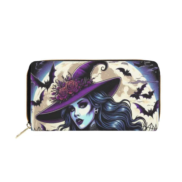 Witchy Vibes Zip up Wallet and Card Holder,Zipper Wallet,The Gift Dimension