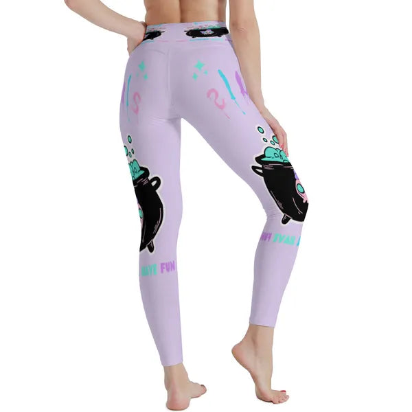 Ghouls Just Wanna Have Fun Halloween- Yoga Pants- In LILAC,Yoga Pants,The Gift Dimension