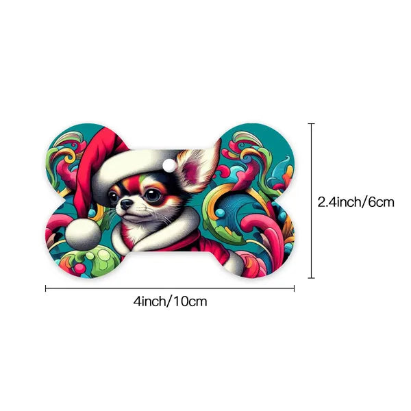 Santa Suit Teacup Chihuahua Ornament,,The Gift Dimension