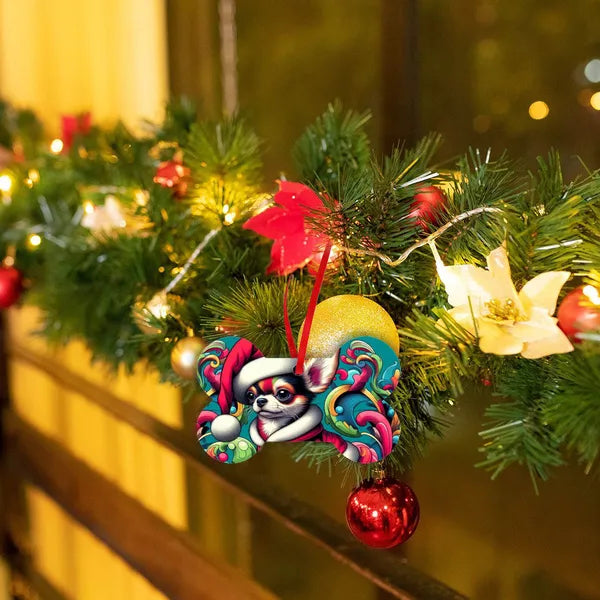 Santa Suit Teacup Chihuahua Ornament,,The Gift Dimension