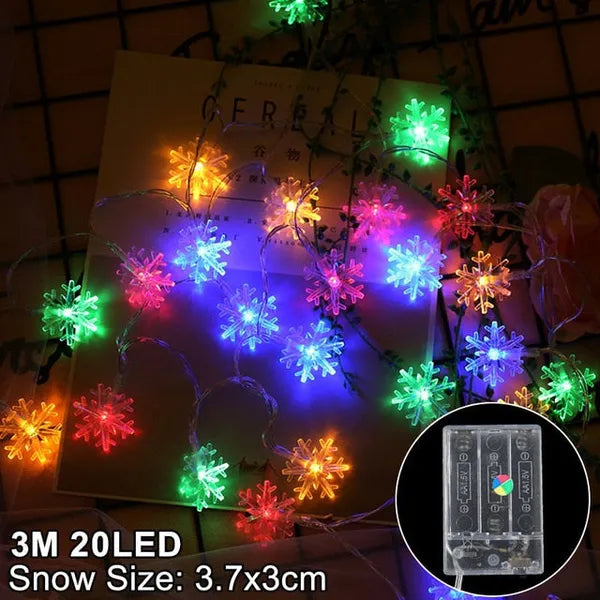 Snowflakes LED Christmas Lights,,The Gift Dimension