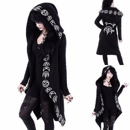 Long Gothic Hoodie Photo 3 poses