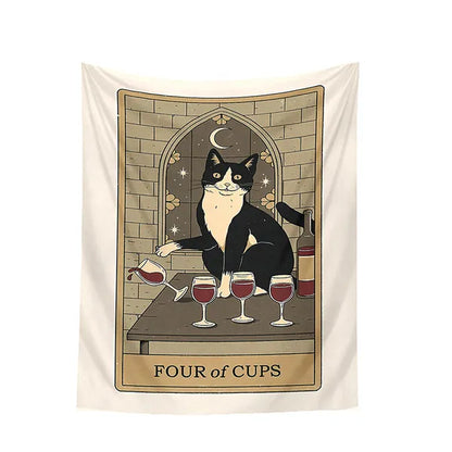 Cat Style Tarot Deck Tapestry/Bohemian Wall Decor-11 Styles,Wall Tapestry,The Gift Dimension