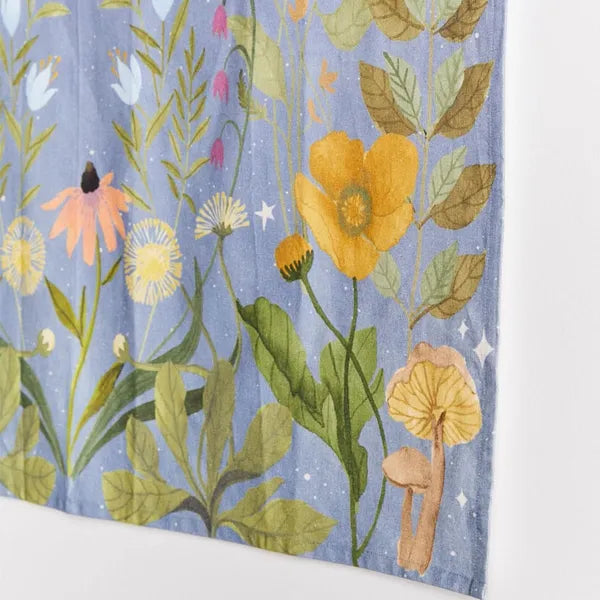 Psychedelic decorative flower wall with stars and moonlight,0,The Gift Dimension