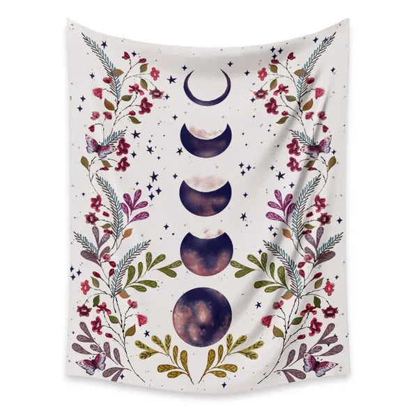 Psychedelic decorative flower wall with stars and moonlight,0,The Gift Dimension
