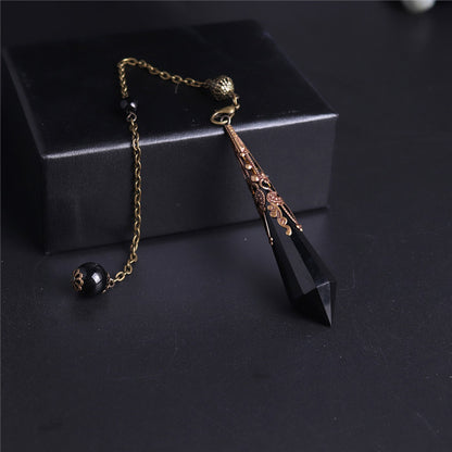 Natural Crystal Pendulum for Divination / Altar Accessory