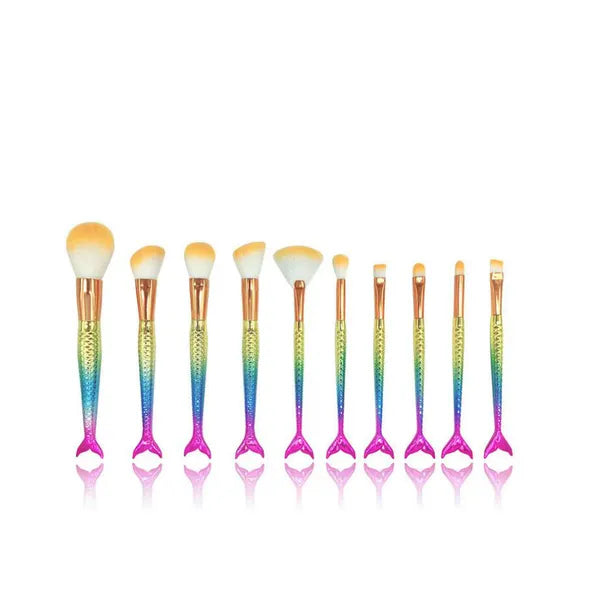 Mermaid Makeup Brushes,Makeup Brush Set,The Gift Dimension