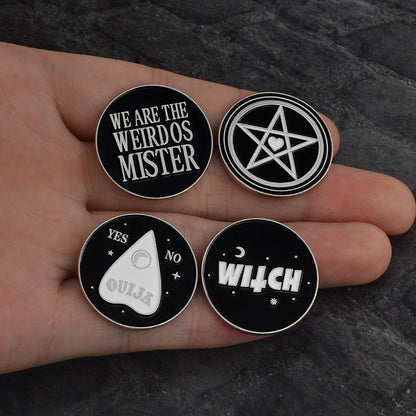 Fashion Witchy Vibes Enamel Pins- Multiple styles