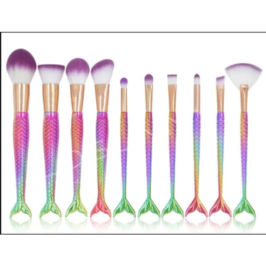 Mermaid Makeup Brushes,Makeup Brush Set,The Gift Dimension