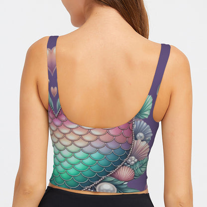 Magical Mermaid Ombre Yoga top/Sports Bra