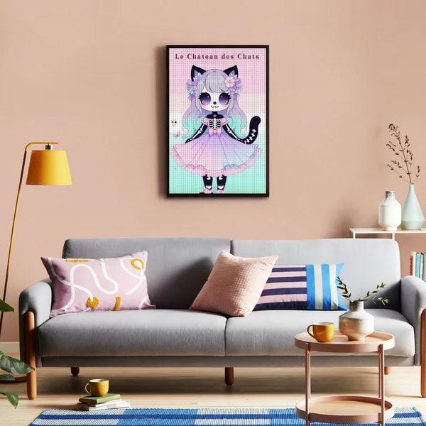 Le Chateau de Chats,Diamond Painting,The Gift Dimension