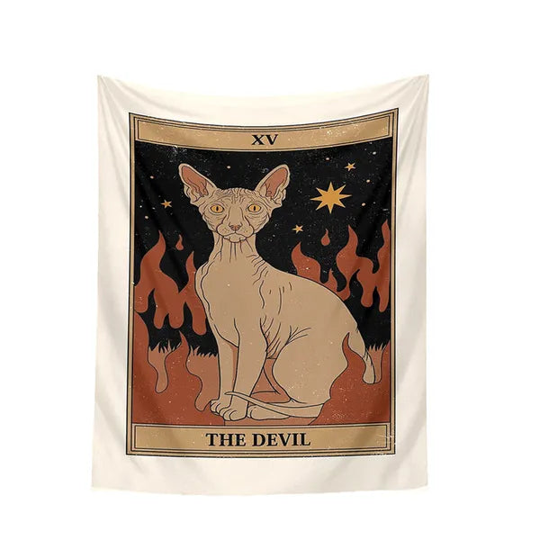 Cat Style Tarot Deck Tapestry/Bohemian Wall Decor-11 Styles,Wall Tapestry,The Gift Dimension