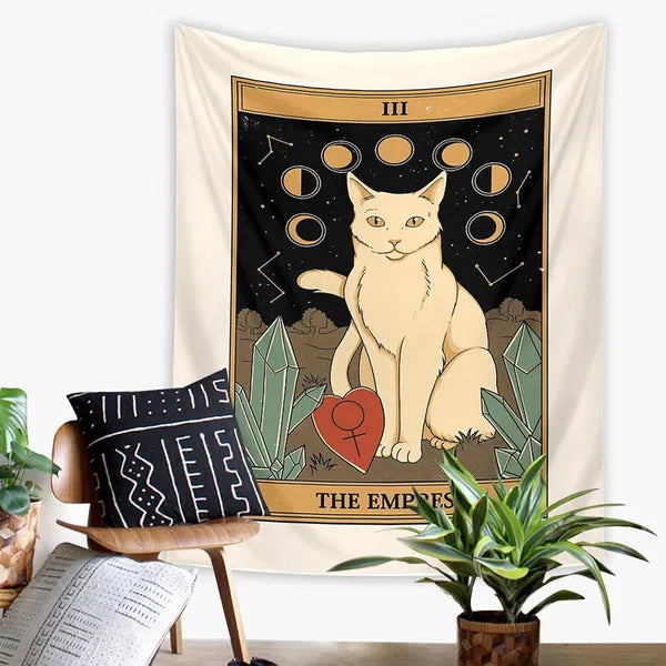 Cat Style Tarot Deck Tapestry/Bohemian Wall Decor-11 Styles,Wall Tapestry,The Gift Dimension