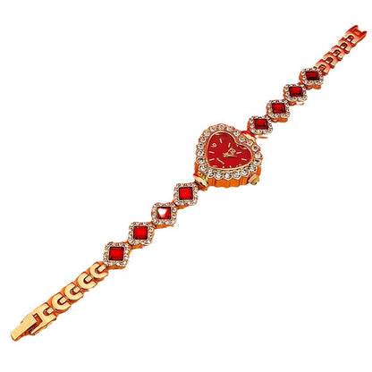 Fashion Heart Quartz Watch Women's Jewelry Set Valentine's Day Gift
